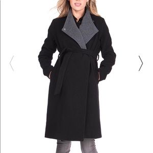 NEW Wool & Cashmere Black Maternity Coat